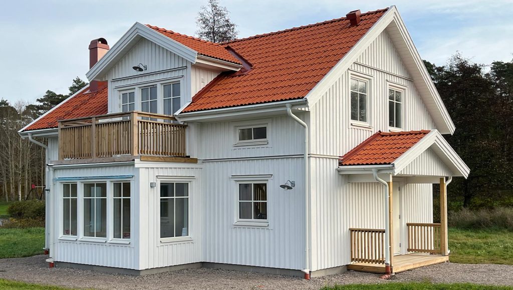 Fasadbild på Visningshuset i Kämpersvik