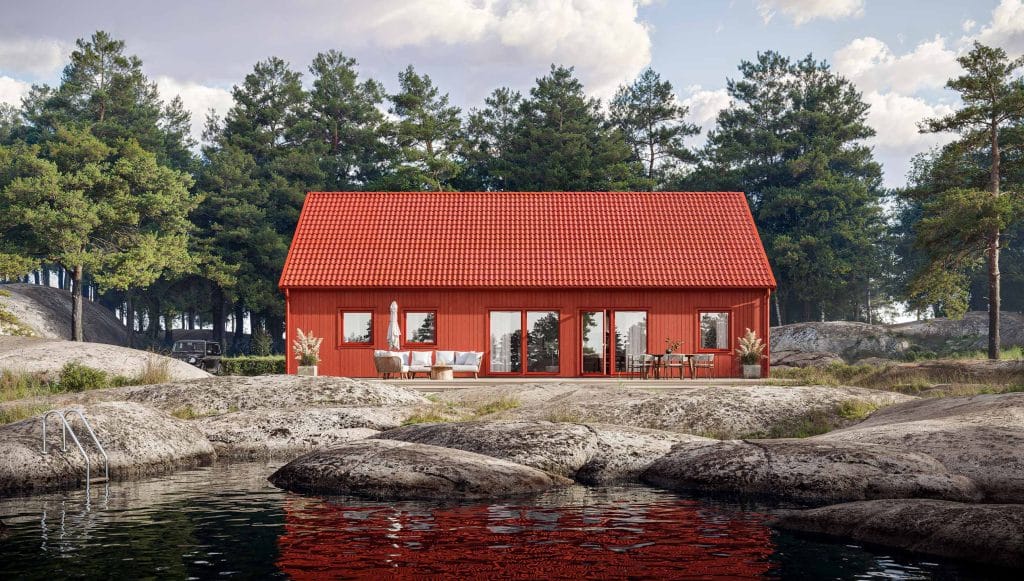 Bild på Trubaduren 124L Ladhus röd