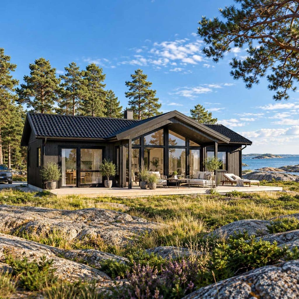 Hus med ca 90 kvm boyta vid havet