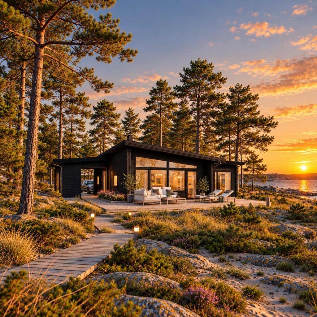 Fritidshus på 90 kvm på en strand